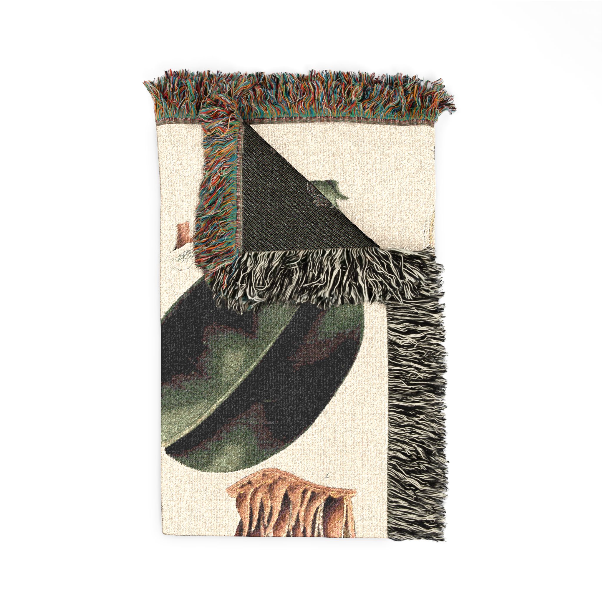 Rubber Fig Botanical Woven Blanket - Image 3