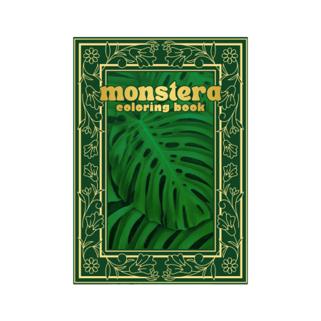 Monstera Plant Coloring Book